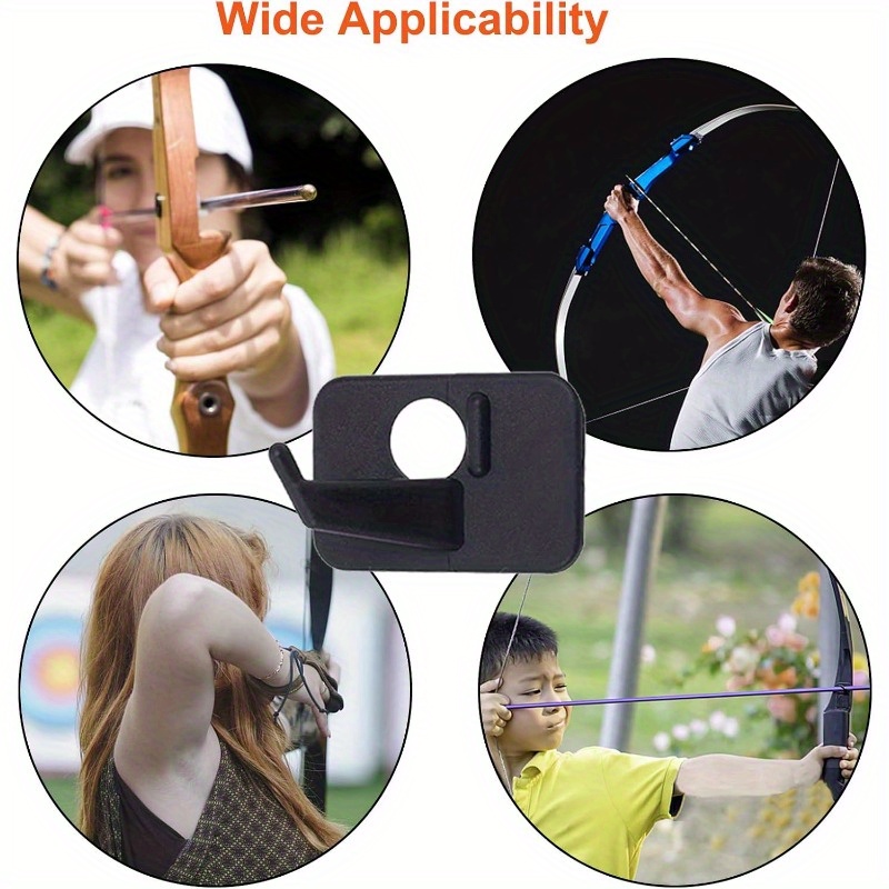 6pcs Adjustable Black Plastic Recurve Bow Arrow Rests