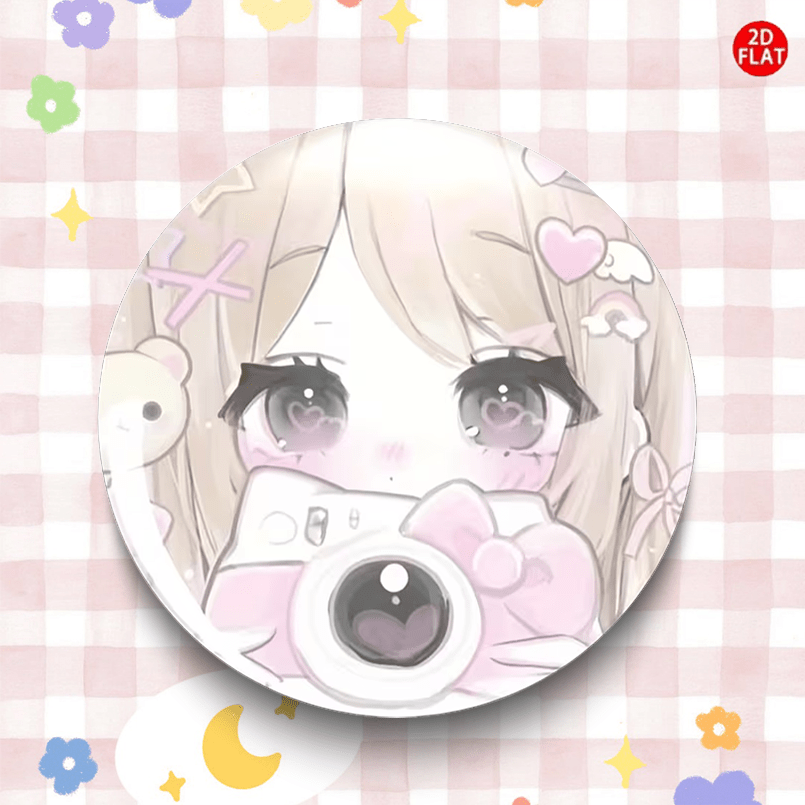 TEMU 2d Flat - This Adorable Classic Fashion Brooch/pin/badge With Is Great For Matching With Jeans, Outfits, Backpacks, And Hats. Perfect For