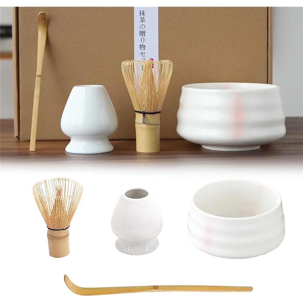 TEMU Bamboo Matcha Whisk Set Chashaku Matcha Whisk For Japanese Tea Ceremony