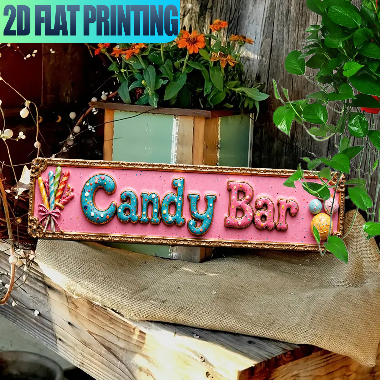 TEMU Panneau de Bar à 2D Plat et Pailleté - Décoration Murale Nostalgique en Bois avec Lettrage Étincelant, Convient , , - Facile à Installer, Pas