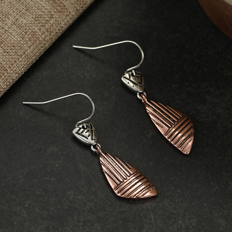 Women's Creativity Carved Pattern Drop Earrings