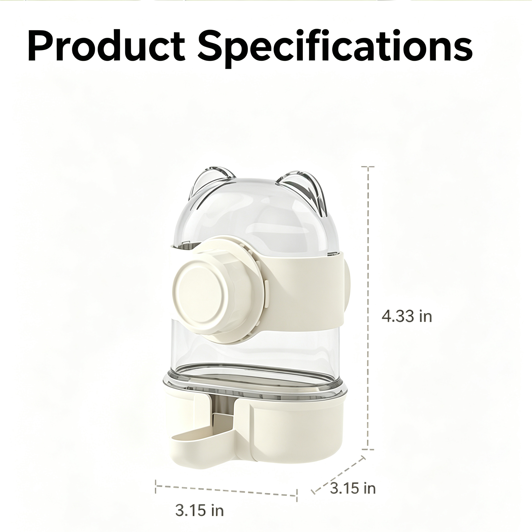 TEMU Bird Water Feeder: Automatic Bird Water Dispenser, Suitable For Bird Cages, Anti-spill Design, Parrot Cage Water Dispenser, Pc/abs Material