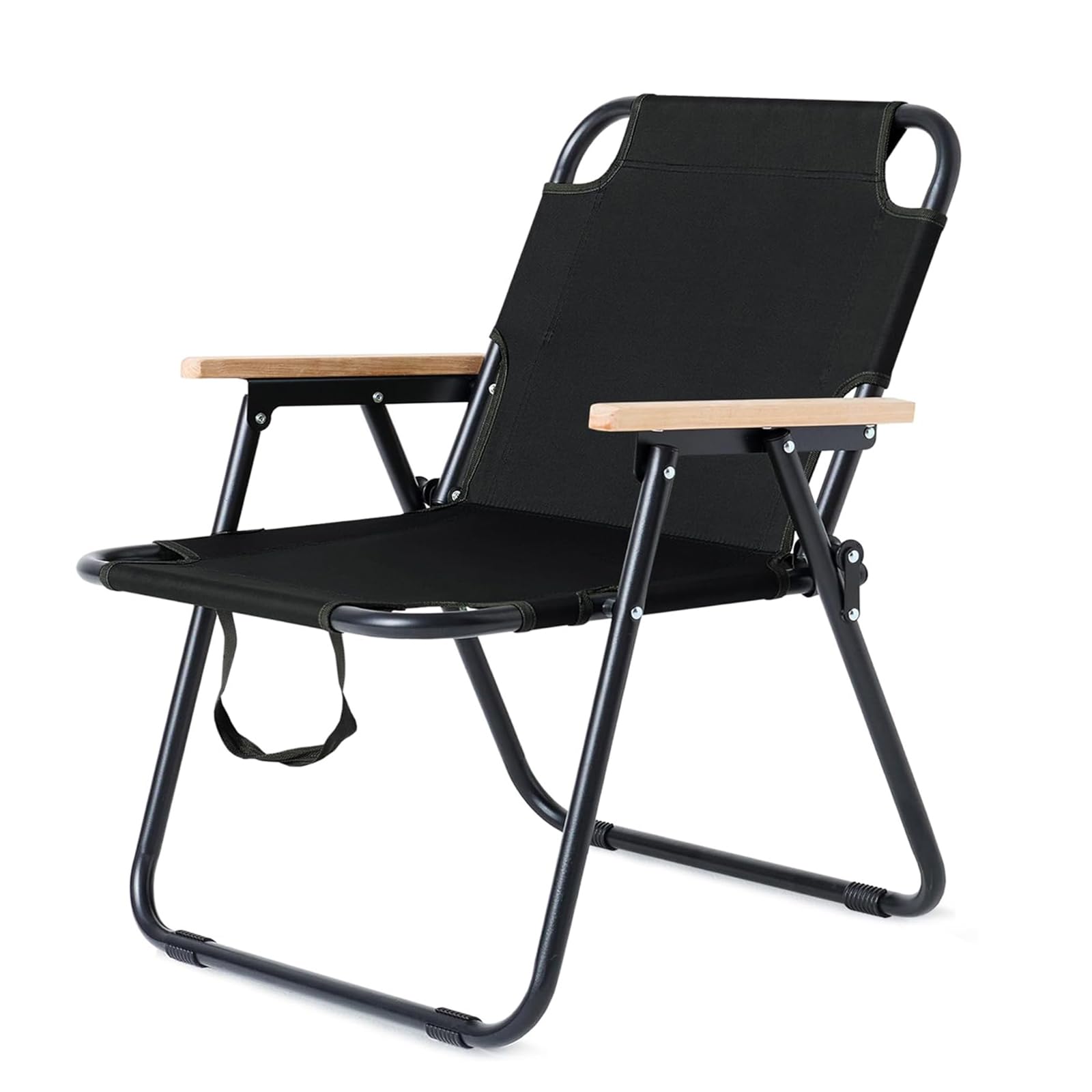 Image of Foldable Camping Chairs, Foldable Camping Chairs With Handles, Foldable Camping Chairs With Armrests, Perfect For Fishing, Picnicking, Camping And Hiking