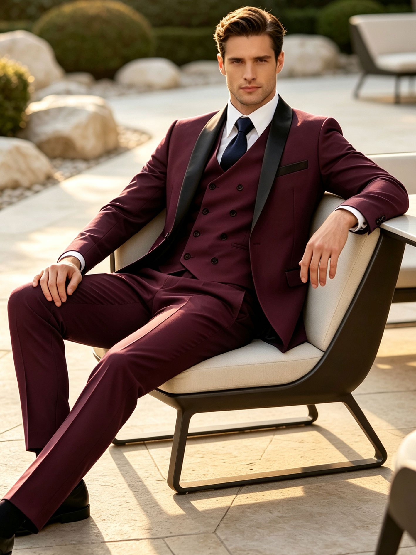 item picture the 2503 versatile formal suit set a 3pcs plus size mens suit that     separately is suitable for formal ceremonies and can   be used for semi formal   with multiple attendees plus size