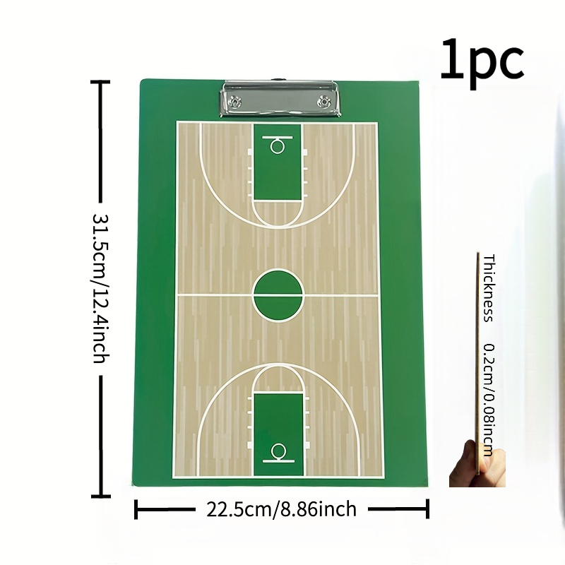 TEMU 2d Flat, 1 Set Professional Basketball Tactic Board, Training Youth Teaching Soccer Christmas Gift