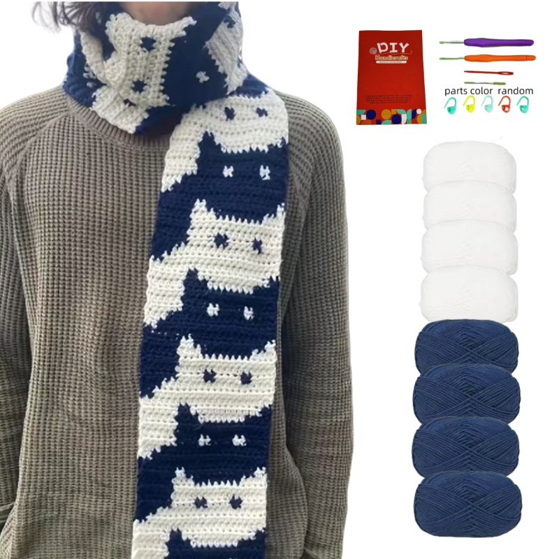 1pc kit crochet foulard /bleu/rouge/échevelet Temu Belgium