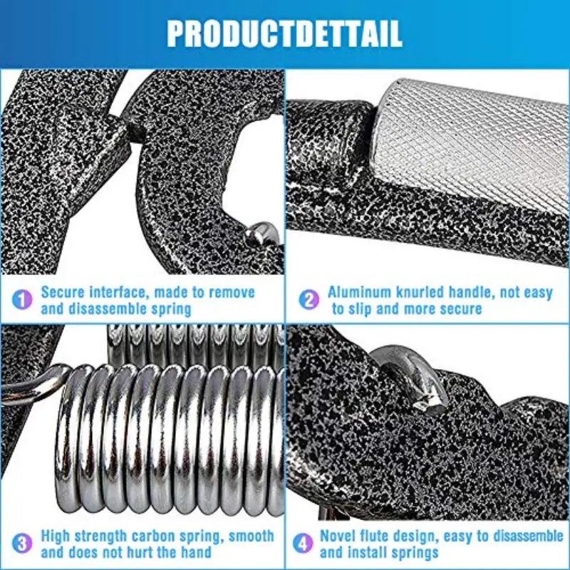 professional heavy-duty hand grip strengthener - 1200lbs max , adjustable grip strength trainer with 6- , non-slip base & ergonomic handle - portable muscle builder for home gym, office, weightlifting, crossfit - ideal for athletes, construction workers, surgeons - - targets forearms, wrists & fingers - (11”l x 6”w x 2.8”h) - no power required - carry bag, hand muscle trainer, strength training equipment, Product details 2