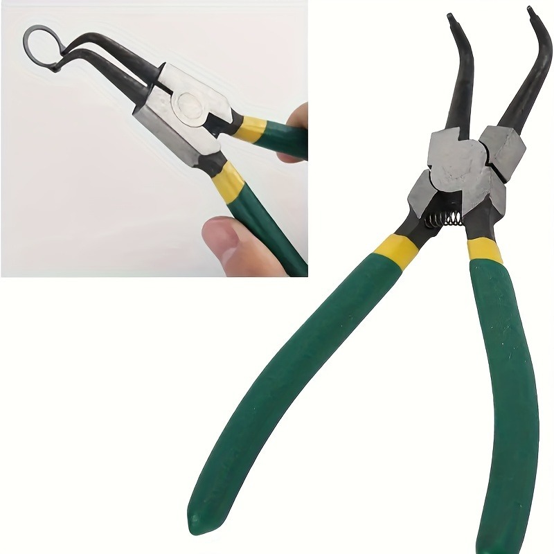 TEMU 1pc Internal Bending Snap Ring Pliers Featuring An Internal And A Comfortable Grip - Ideal For Automotive Repairs, Suitable For, Hobbyists, And - Versatile In Function