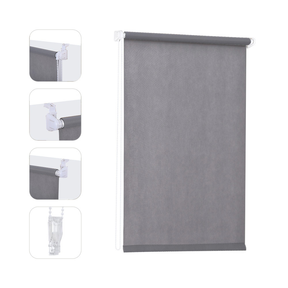 Sekey 80g Non-woven Fabric Roller Shade, Solid Color Blackout Window Treatment, Uv Protection For Home Office
