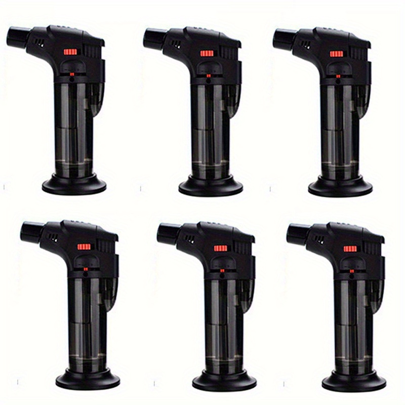 TEMU 2/4/6pcs Heavy-duty Windproof With Ergonomic Grip & Long Reach - Gas Lighter For Camping, Bbq, Kitchen, Candles, Fireplaces - Multi-functional