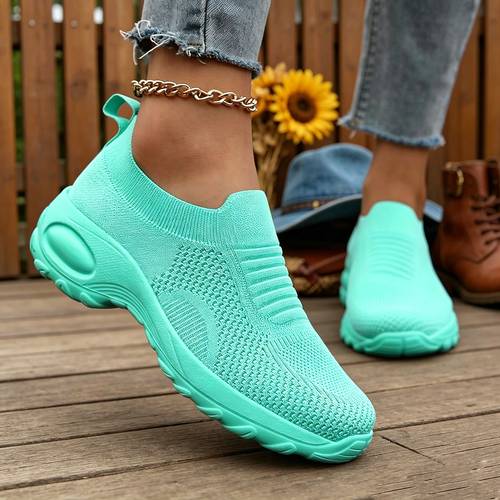 womens comfortable elegant slip on loafers summer non slip thick sole casual athletic shoes wide toe box large sizes on walking shoes with arch support breathable lightweight everyday sneakers