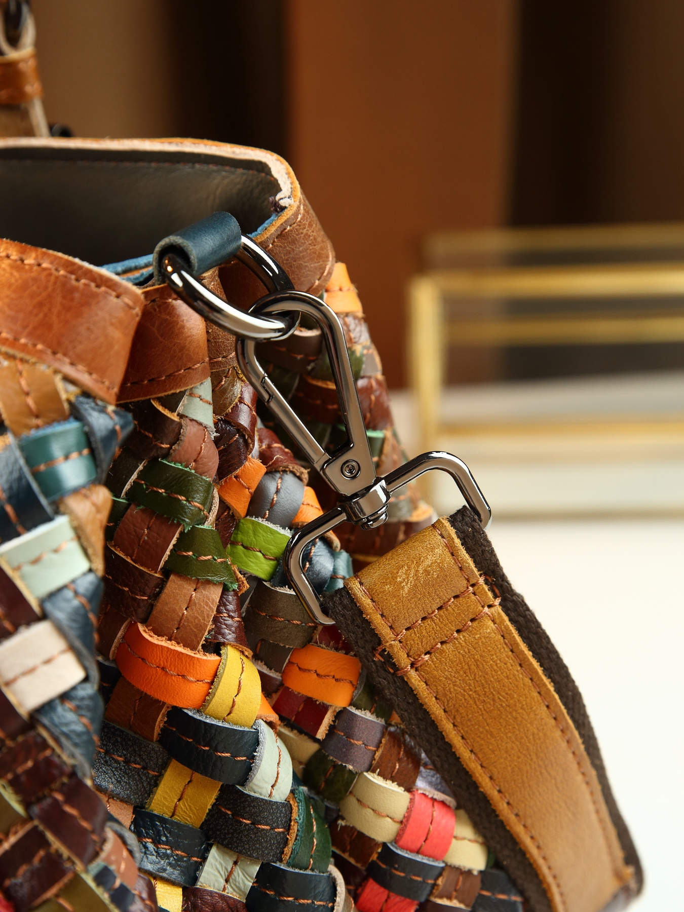 Handbag on model sitting