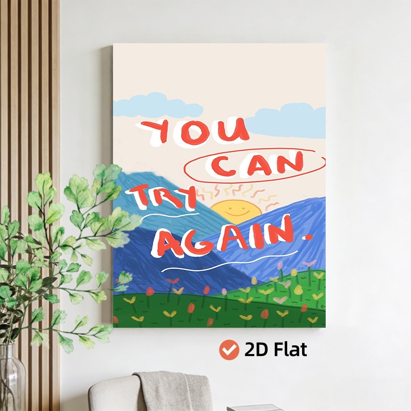 2d flat vertical uplifting   doodles wall art suitable for kids room decor modern minimalist wood frame canvas vertical hanging for bedroom office   decoration 2d flat