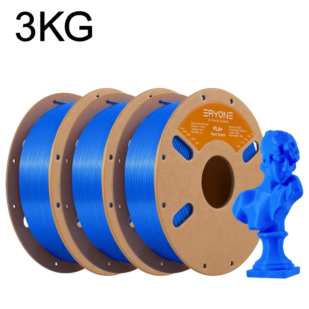 Eryone Pla+ Speed 3d Printing Materials, Including 3 Rolls Weighing 3kg, With A Diameter Of 1.75mm And A Tolerance Of +/- 0.03mm, Featuring Easy And Vibrant Color Gradients