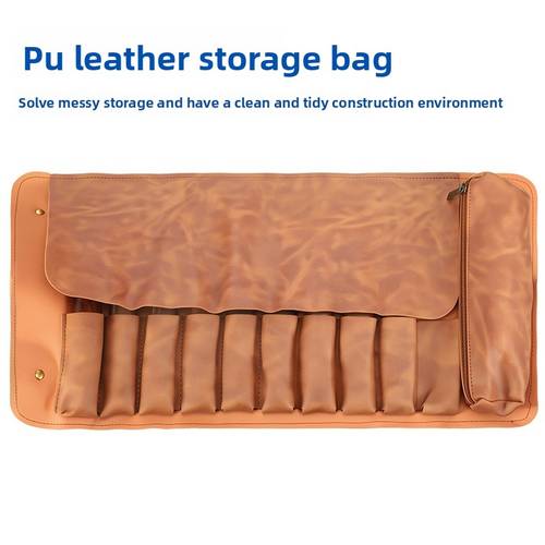 10 slots carving knife storage bag roll up chisel tool pouch wear resistant woodworking organizer portable engraving knife roll