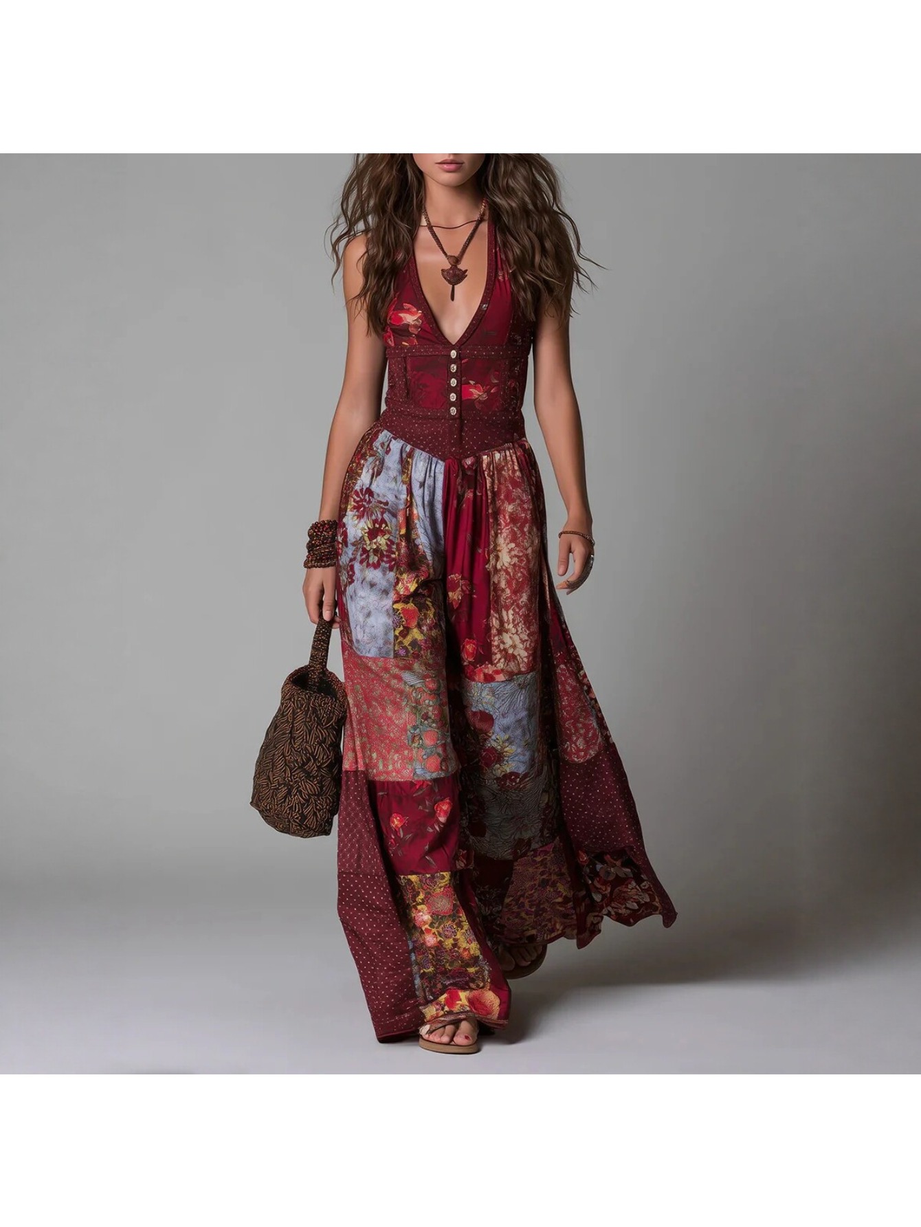 beach maxi dress sold on Temu United States