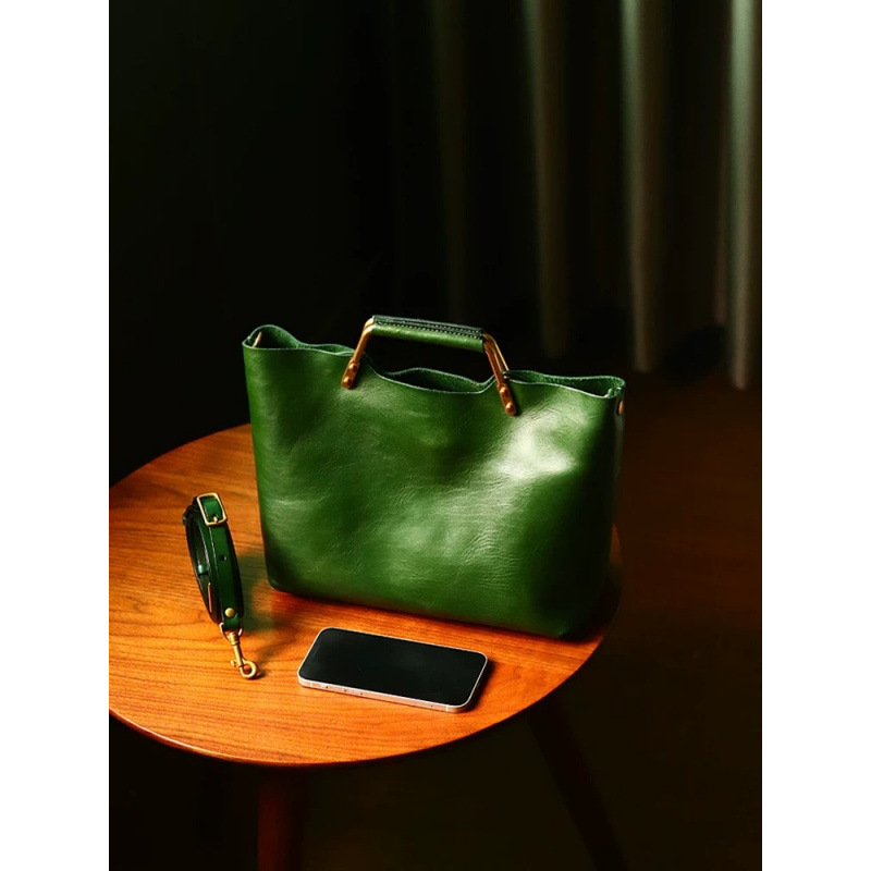 Image of French Retro Basket Bag Women's Literary Bucket Bag Double Layer Storage Niche Design Vintage Women'