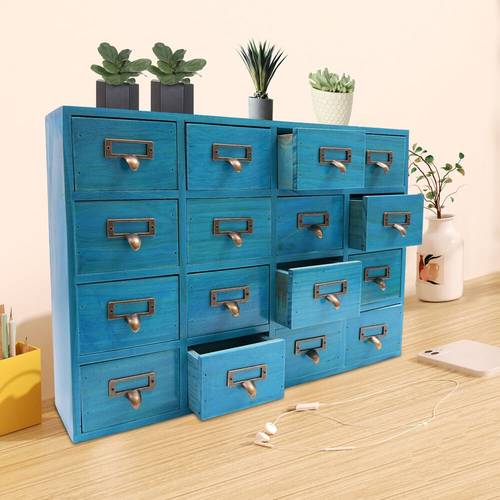 cassettiera per la conservazione di legno duro e corallo con maniglie in metallo - organizzatore per perline, strumenti, forniture per la cucito - nessuna richiesta, altezza compatta di 27, capacità di 3,2 pollici , cassetti per lorganizzazione e , unità di cassetti per la conservazione