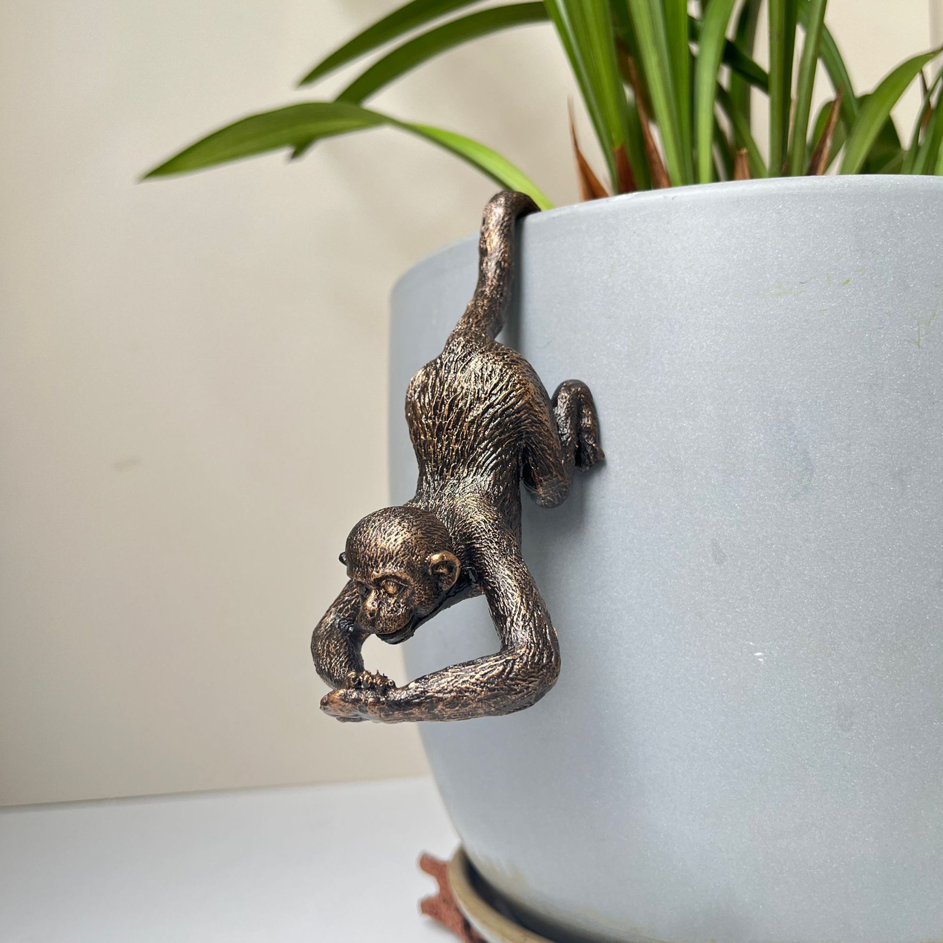 small monkey bonsai hanging ornament outdoor resin craft - Temu United  Kingdom
