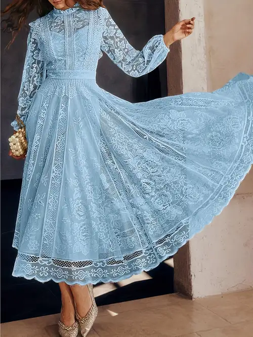 blue lace dress sold on Temu United States blue lace dress sold on Temu United States