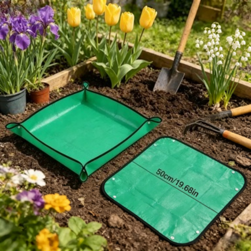 A Practical, Thick Household Gardening Mat For Household Use. Ideal For Transplanting Potted Plants, Preventing Mud From Falling . Flower Operation, Soil Mixing And Planting Tool