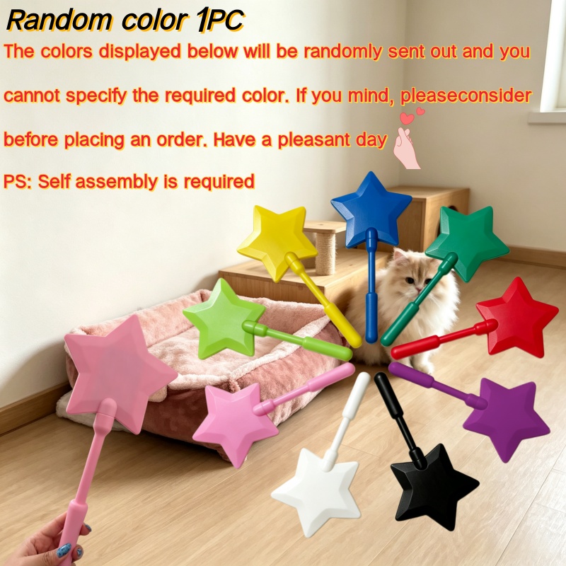 TEMU Abs Material, Random Color, Trendy Niche Magic Wand Nfc Payment Card Holder, Pentagram Wand Tap-to-pay Storage Stick. Suitable For Daily