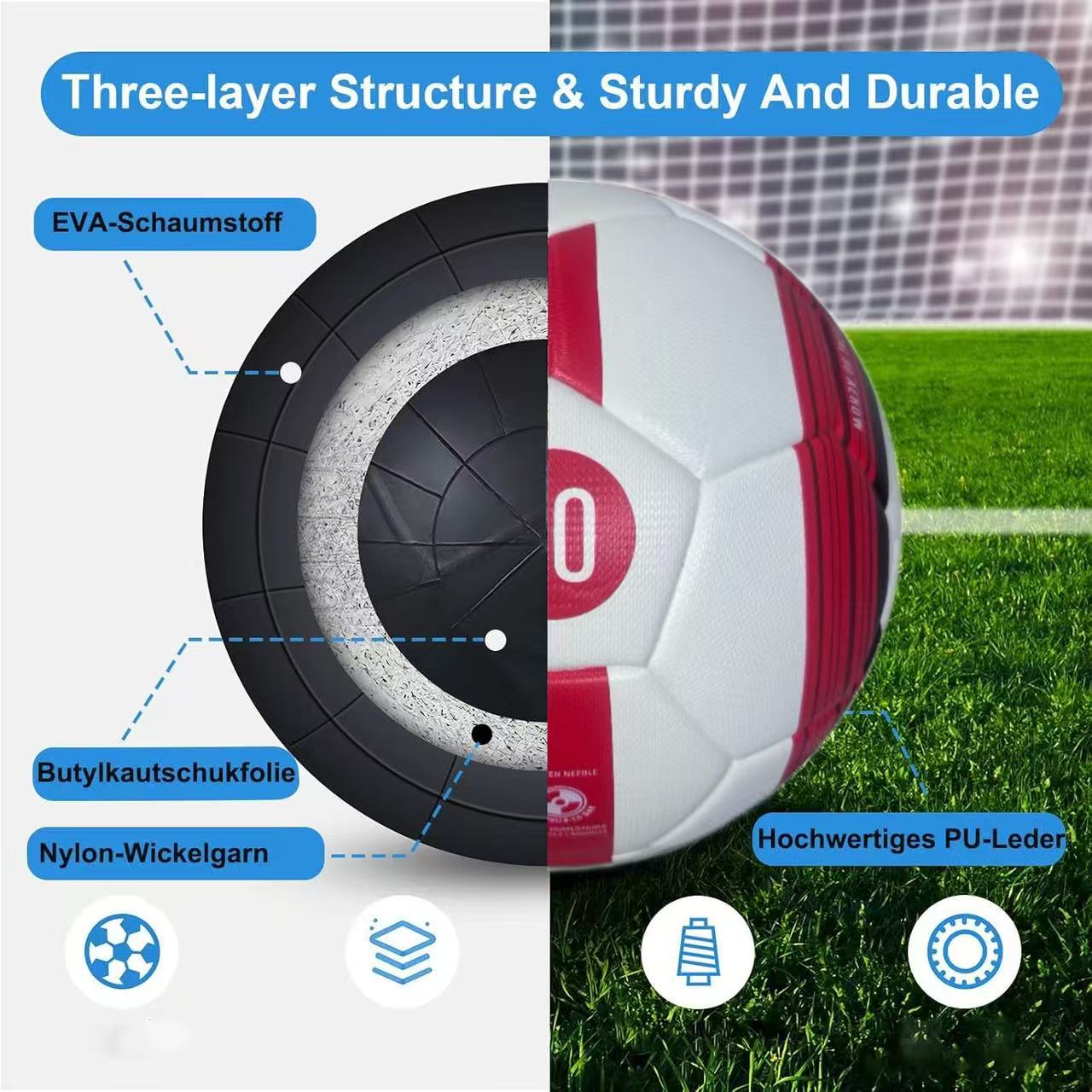 2026 Summer Selected Premium PU Material Size 5 Soccer Ball,... product image 3