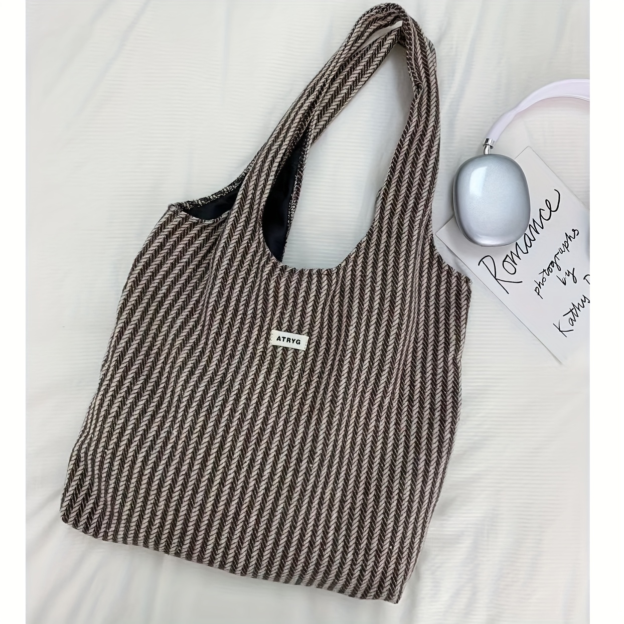 TEMU Women's Shoulder Bag, New Large Capacity Design, All-match Preppy Style, Suitable For Commuting And Shopping, Perfect Gift For Wife, Girlfriend,