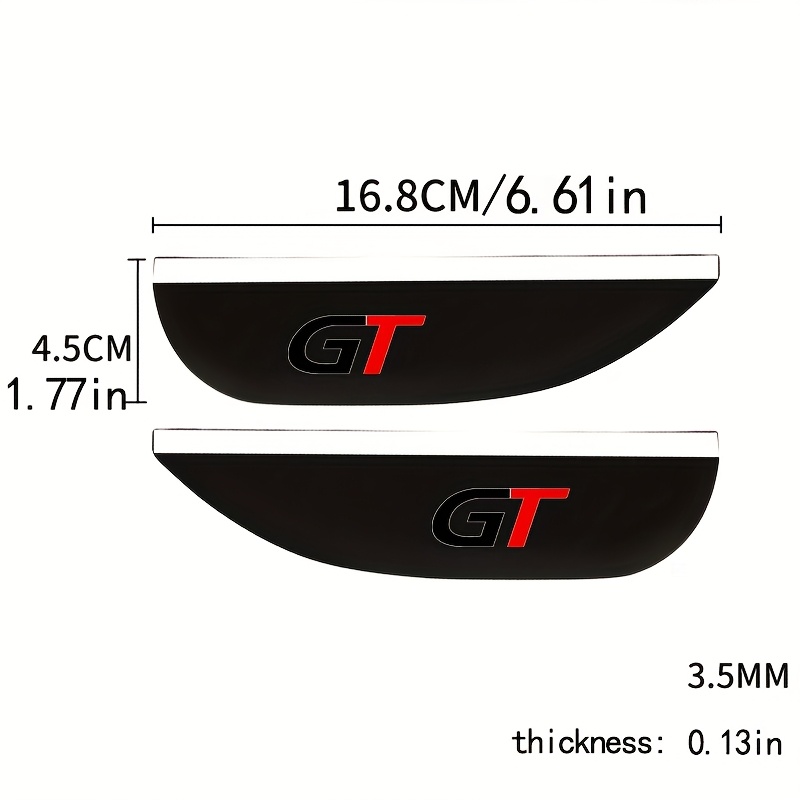 TEMU Pare-pluie pour rétroviseur de voiture de sport, 2 pièces, accessoires pare-soleil et protection contre , housse de pluie pour rétroviseur de