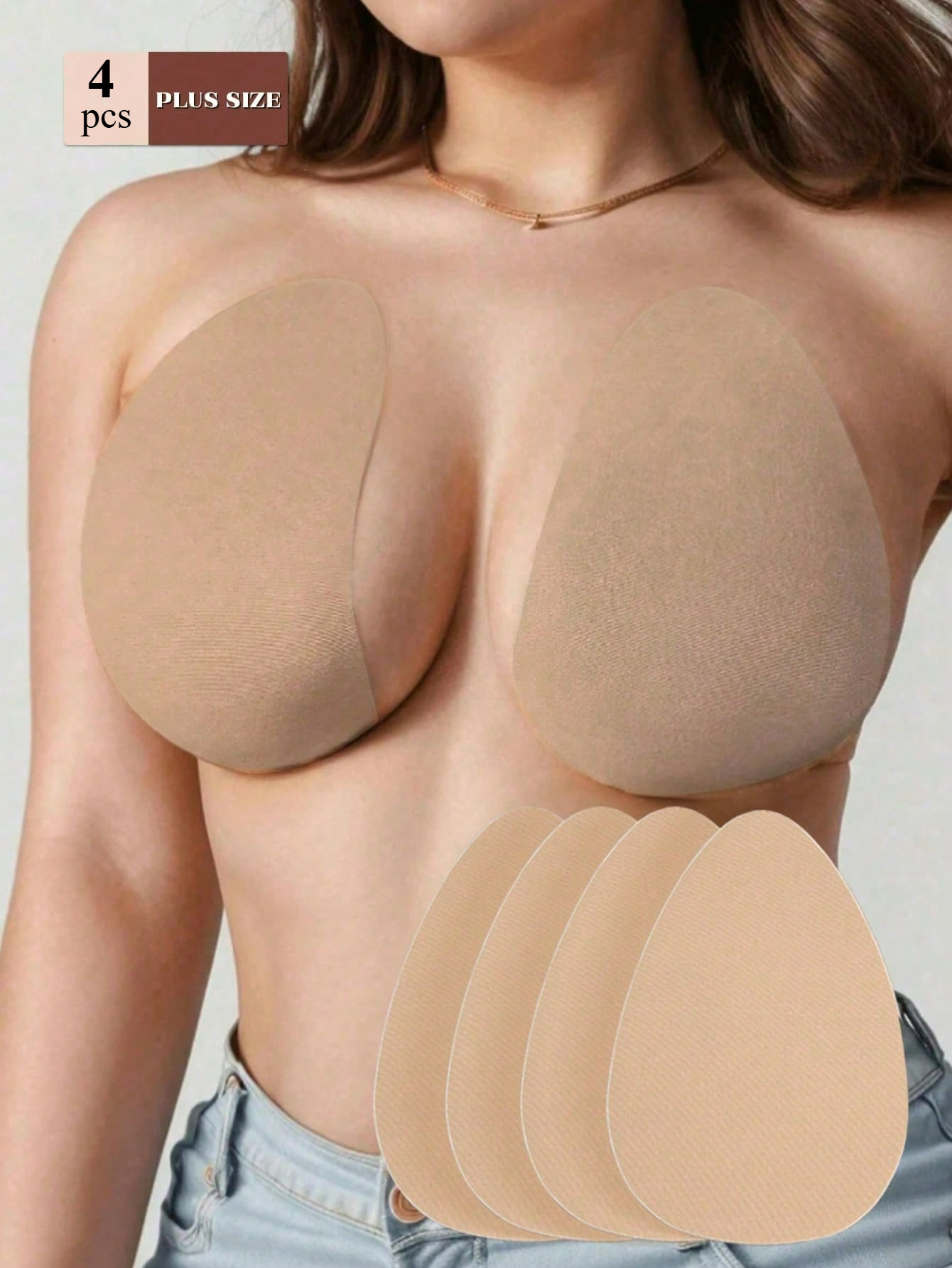 4pcs push up   bras disposable strapless vest push up bra using invisible   comfortable   suitable for women plus size bra vest bra disposable bra