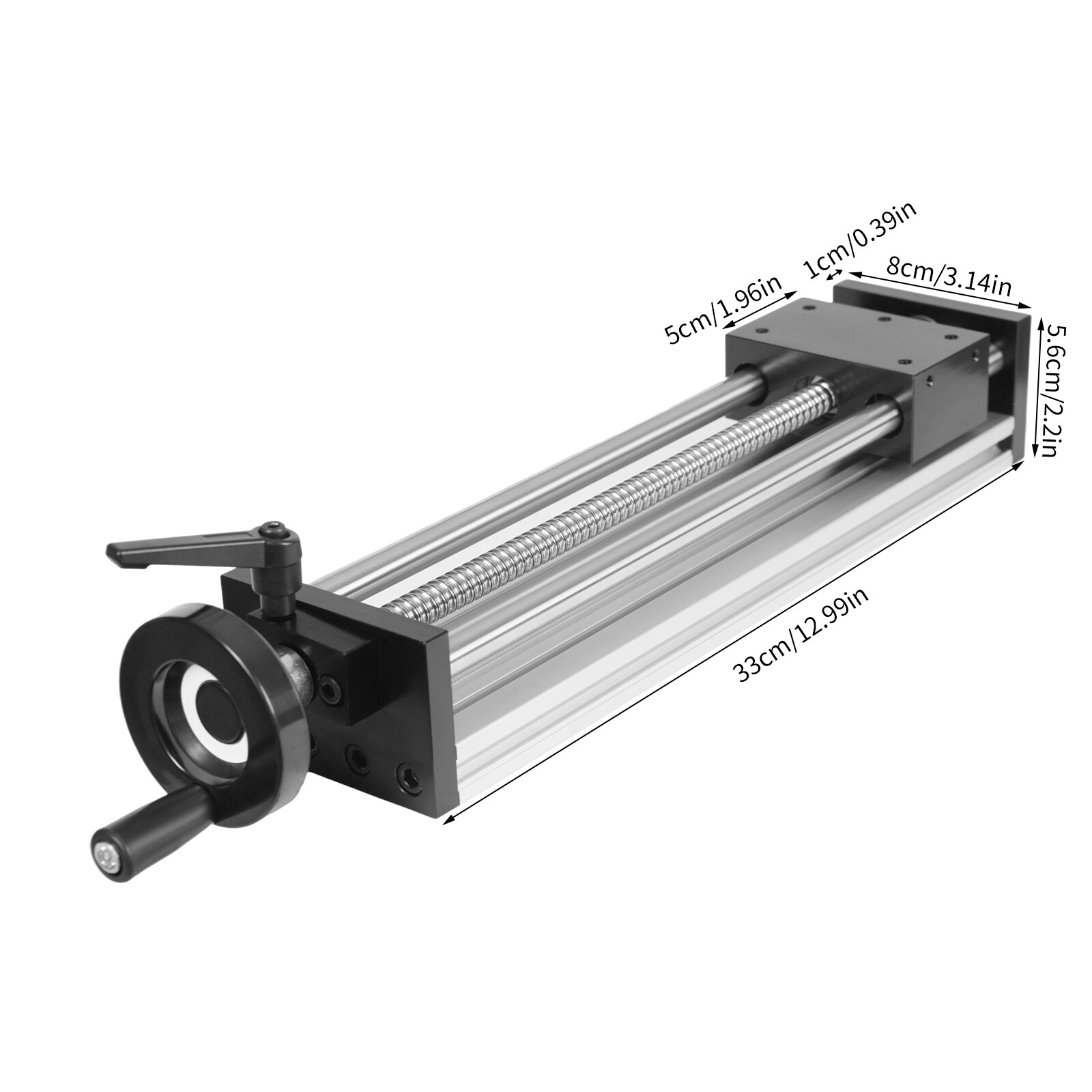 TEMU 1pc Manual Linear Guide Slide Table With Dual Optical Axis & Heavy-duty - Aviation Linear For Cnc Machines, Production Equipment, Precision