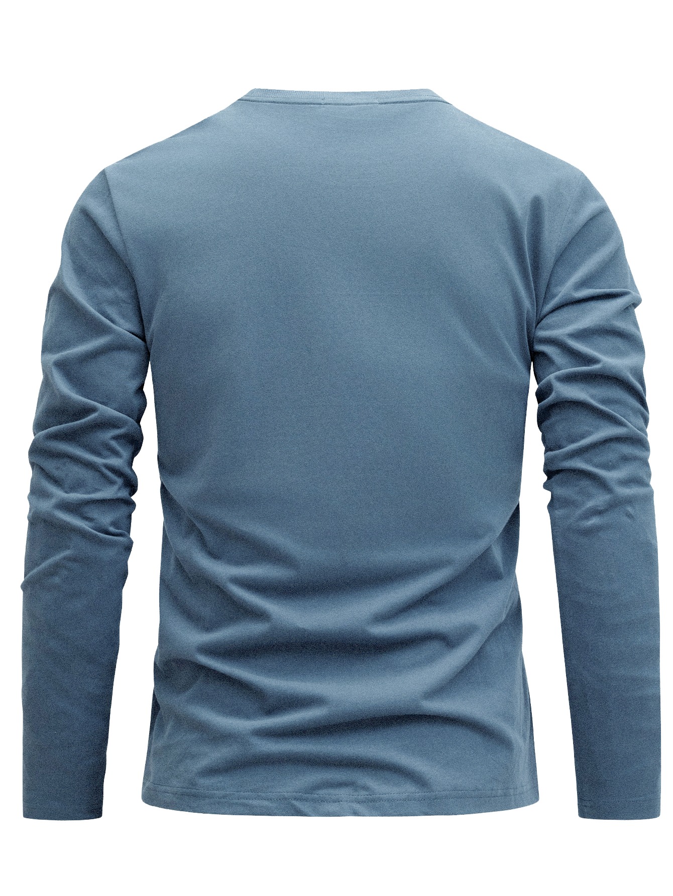 3pcs Set 100% Men S T-Shirt Spring Autumn Long Sleeve Top    -Friendly Comfortable Breathable Standard Fit Daily   Multi-Scene  