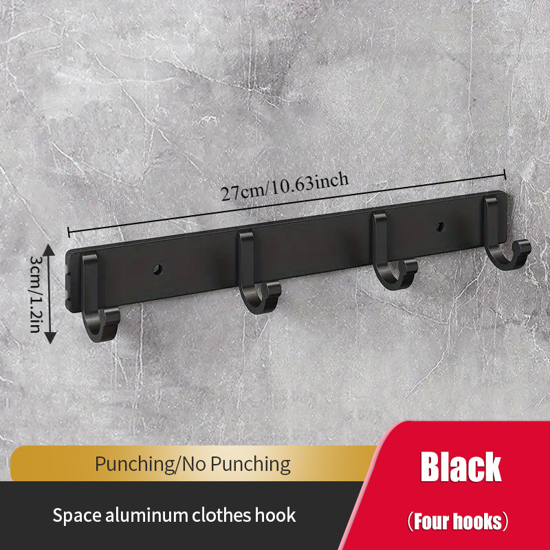 Easy-install Heavy Duty Wall Hook - Towels, Clothes, Coats & Keys - Contemporary Bathroom Accessory