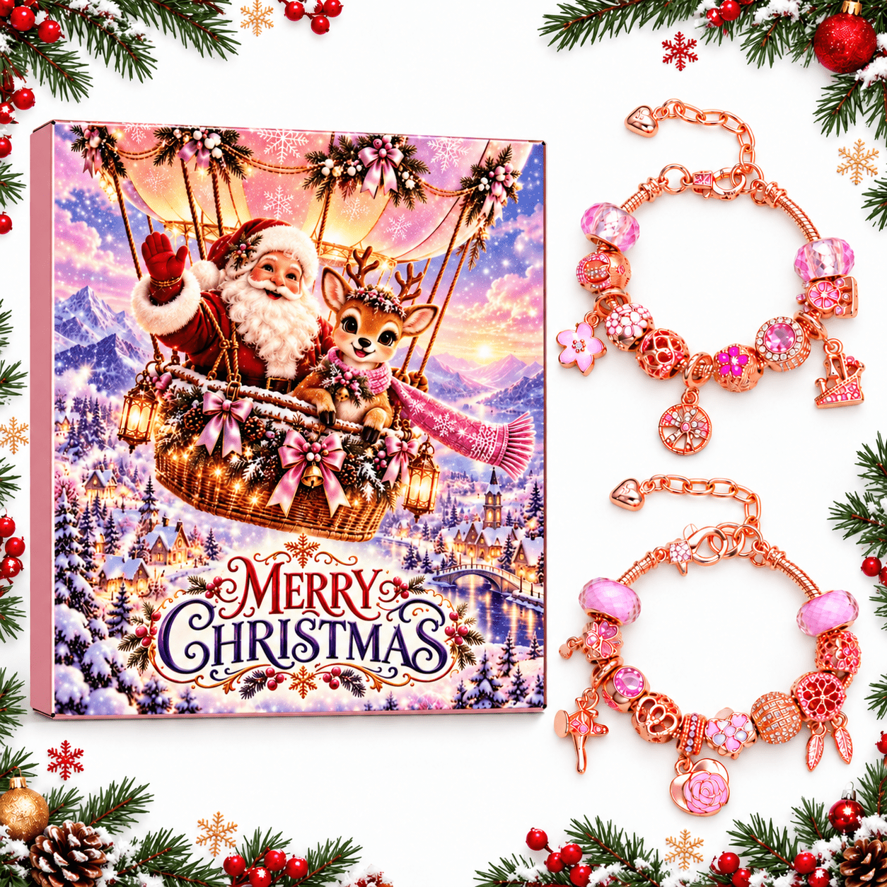 2026 Bulk Christmas Advent Calendar Gift Box, 24-Day Countdown