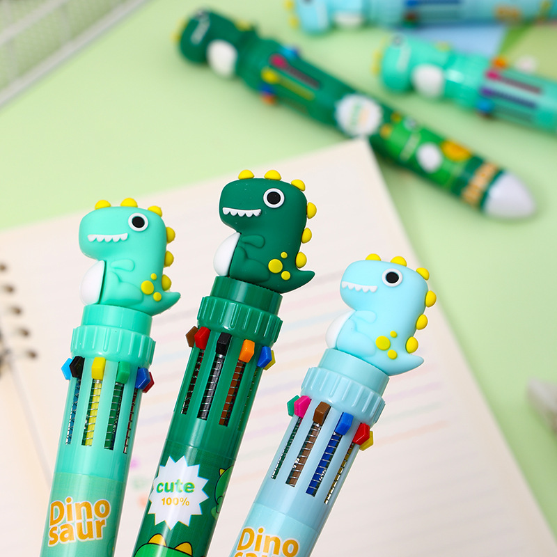 36pcs 0 5mm cartoon dinosaur retractable ballpoint pens cute multi color dinosaur design fine tip for precise writing     and     school stationery   design vibrant colors Product details 0