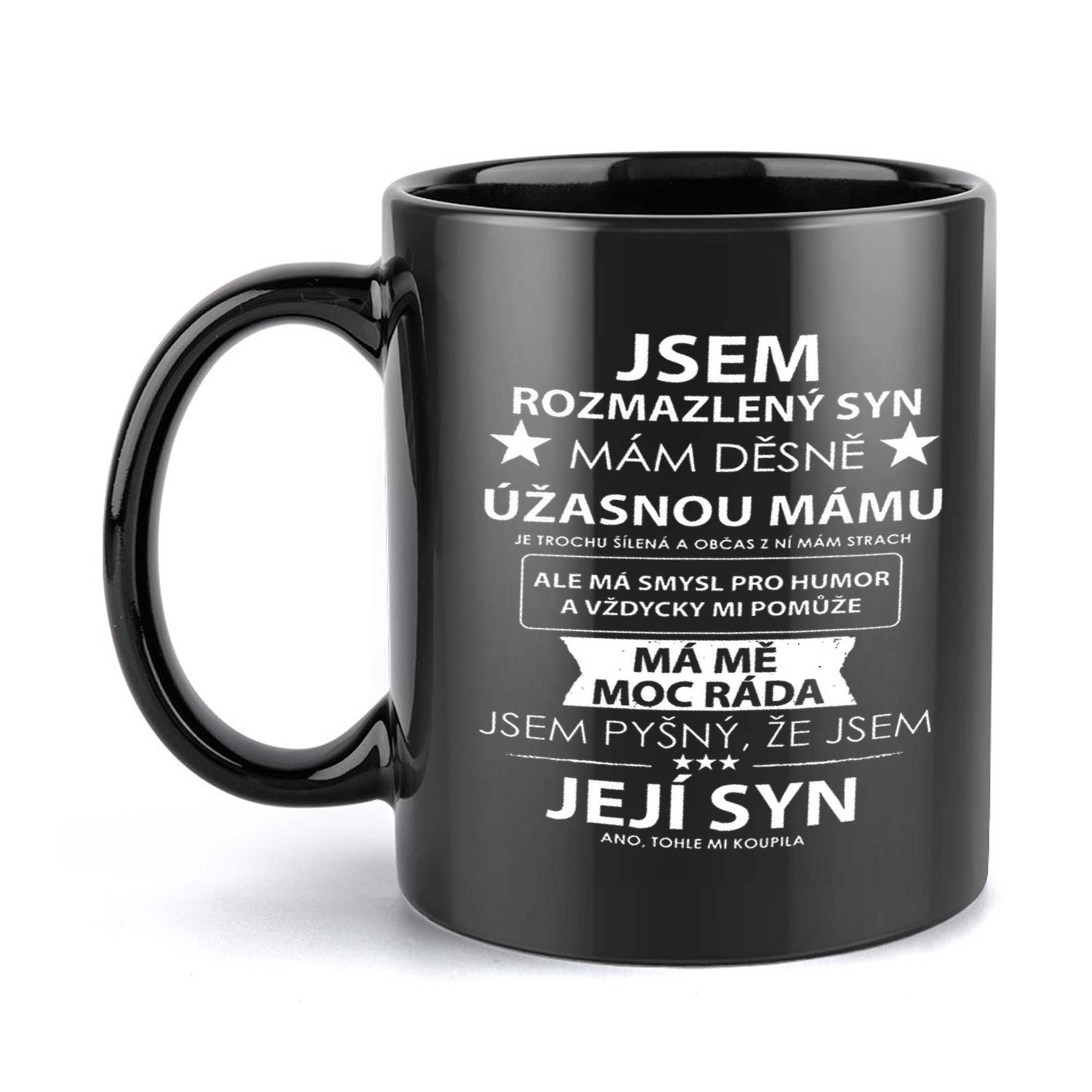 TEMU 1pc, Czech, Text, Stars Coffee Mug, 11oz Ceramic Coffee Cups, Water Cups, Drinkware, Birthday Presents, Holiday Presents
