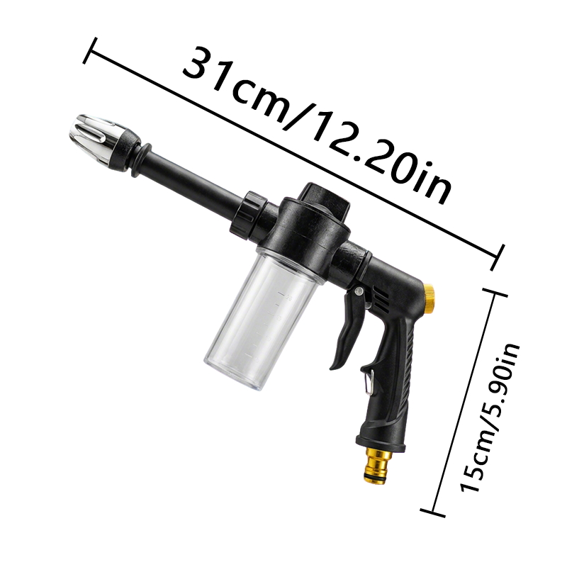 High-Pressure Car Wash Sprayer with Foam Bottle- Versatile Water Gun for Motorcycles, Home& Garden Use- Durable Long Rod Nozzle for Efficient Cleaning and Irrigation 11 High-Pressure Car Wash Sprayer with Foam Bottle- Versatile Water Gun for Motorcycles, Home& Garden Use- Durable Long Rod Nozzle for Efficient Cleaning and Irrigation