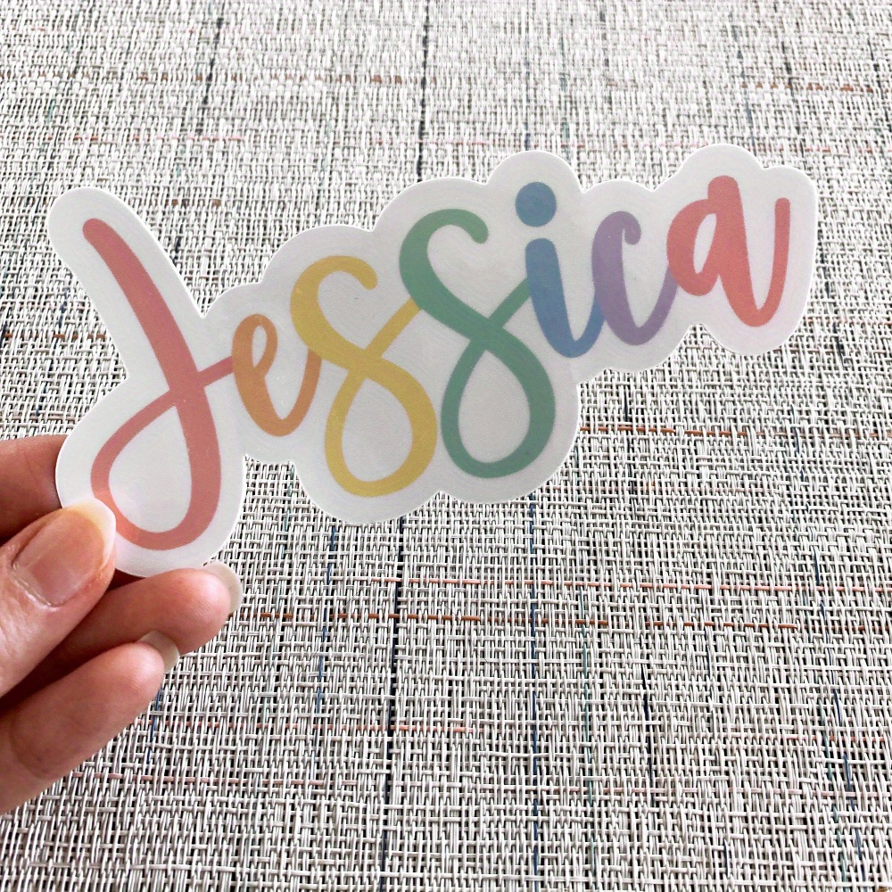 TEMU Personalized Name Labels, Colorful Name Stickers, Customizable Stationery Stickers, Self- Name Labels, Suitable For Stationery, Water Bottles,