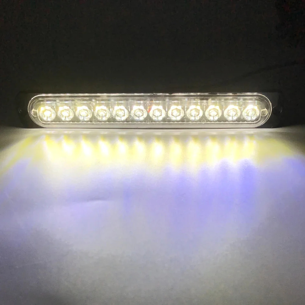 TEMU Neon Car Led Amber/white Light Strips: And Suitable For A Wide Range Of Vehicle Types, Without Battery