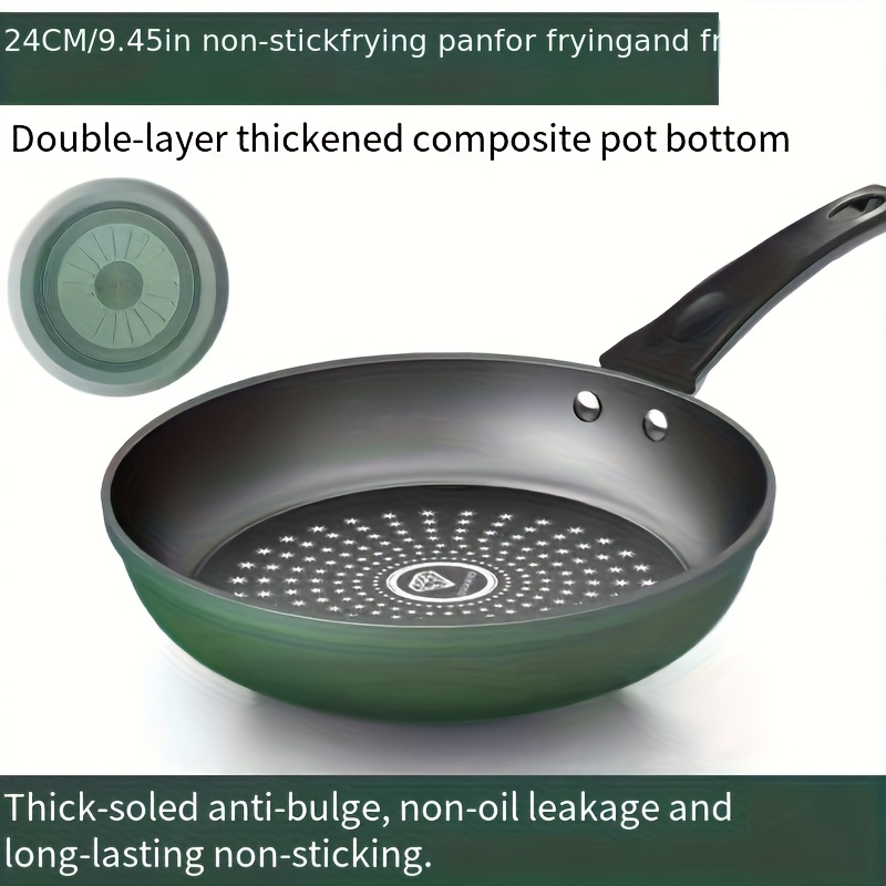 TEMU 1-pan Heavy-duty Fry Pan With Thick Base& Cookware- Induction/gas/electric Stove Compatible, Dishwasher Easy-, Rounded Edge Frying Pan For Eggs,