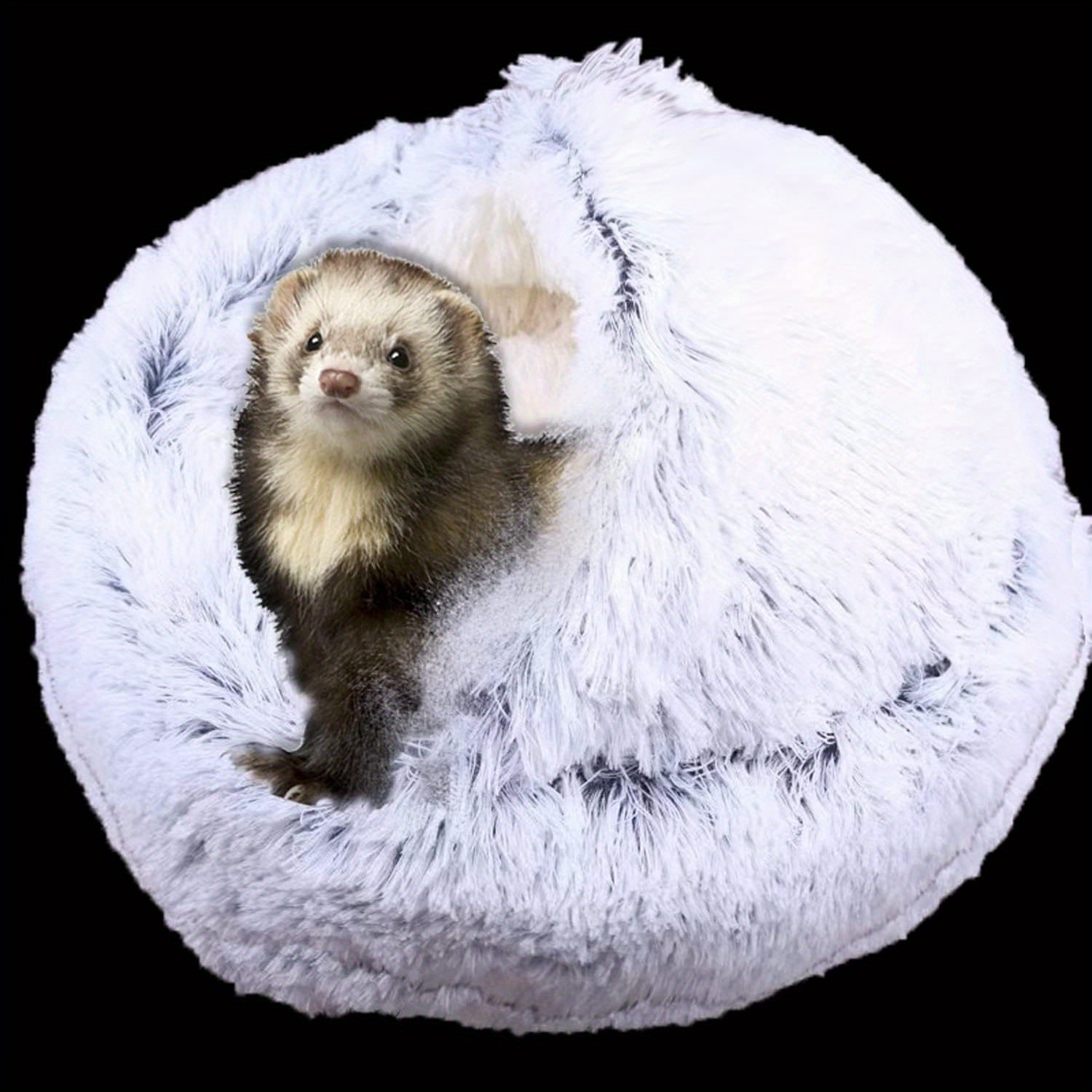 

Cozy Ferret Bed Cave & Hiding Place - Plush White Fabric Small Pet Nest With , Ideal For And In Cages, Pet Ferret Hanging House