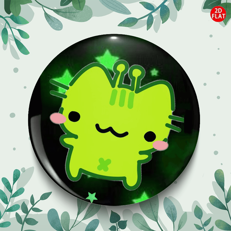 TEMU (2D FLAT) timido dei animati 2026 Nuovo /brooch/medaglione in plastica anime dei animati, per abbigliamento, , zaini e altre piccole aggiunte ��