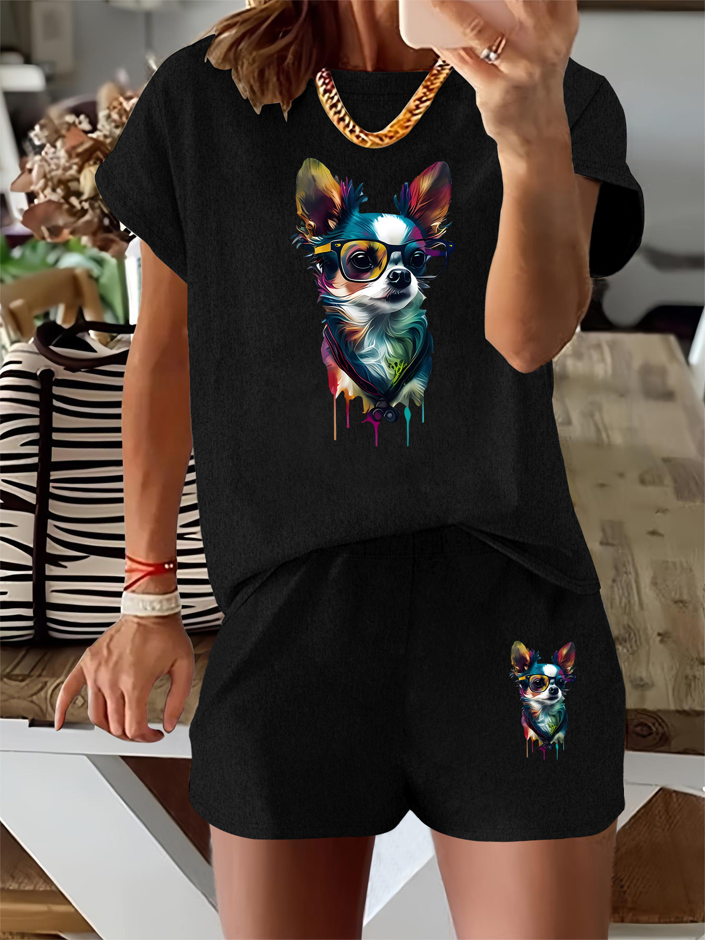 conjunto piezas ropa casual mujer en casa camiseta Temu Argentina