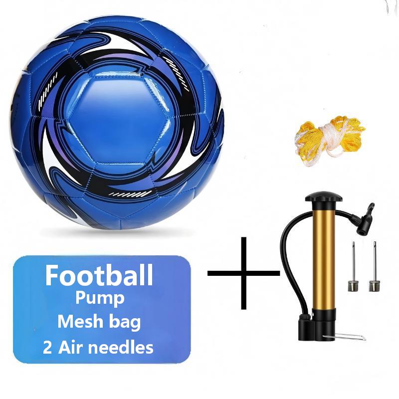TEMU 2pcs, Size 5 Football And Air Pump, Adult Training Size 5 Football, Thickened Premium Faux Leather Material, High Elasticity Wear-resistant