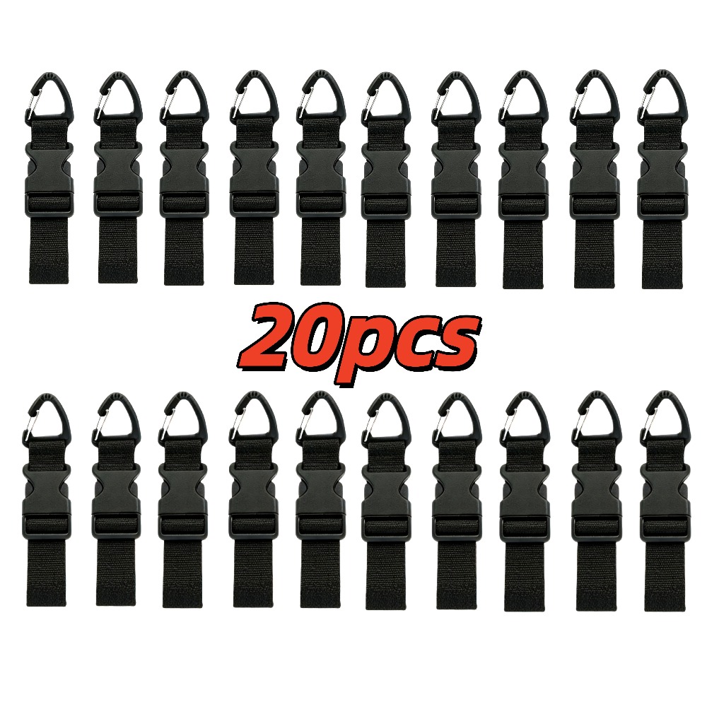 20pcs Adjustable Garden Hose Ties, Heavy-duty Extension , Hanging Storage Straps For Garages And , Reusable Cable Management Straps