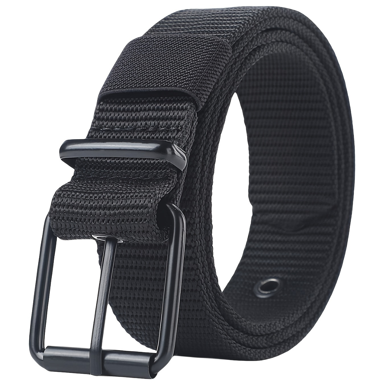 Breathable Nylon Fabric Belt, Youth Belt With Pin For Jeans, Regular Size Has 8 Holes, Belt Length 44.48 Inches,suitable For Men And Women.