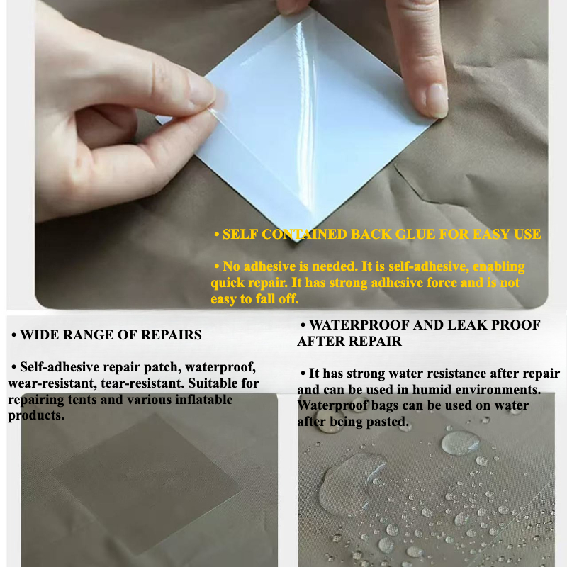 powerful tpu repair patch inflatable pool ring tent car headlight high strength high   quick waterproofing sealing and repairing leaks suitable for underwater and indoor outdoor use suitable for rv rooftop pipes