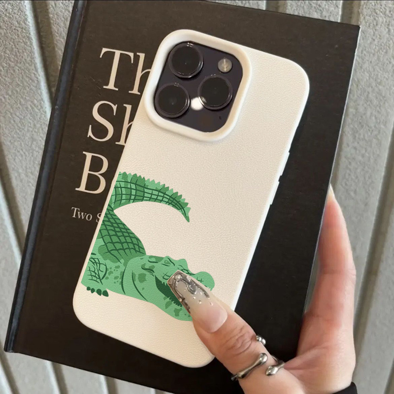 TEMU para teléfono: Carcasa de TPU con de de dibujos animados verde, bonita, adecuada para iPhone 17 Pro Max, iPhone 16/15/14/13 Pro/12/11/X/XR/XS