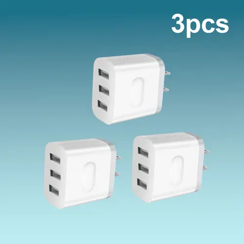usb 3 port wall charger power adapter cube for l phone16 15 14 pro max 10 se x xs 8 plus for s22 s21 s20 fast charging box brick
