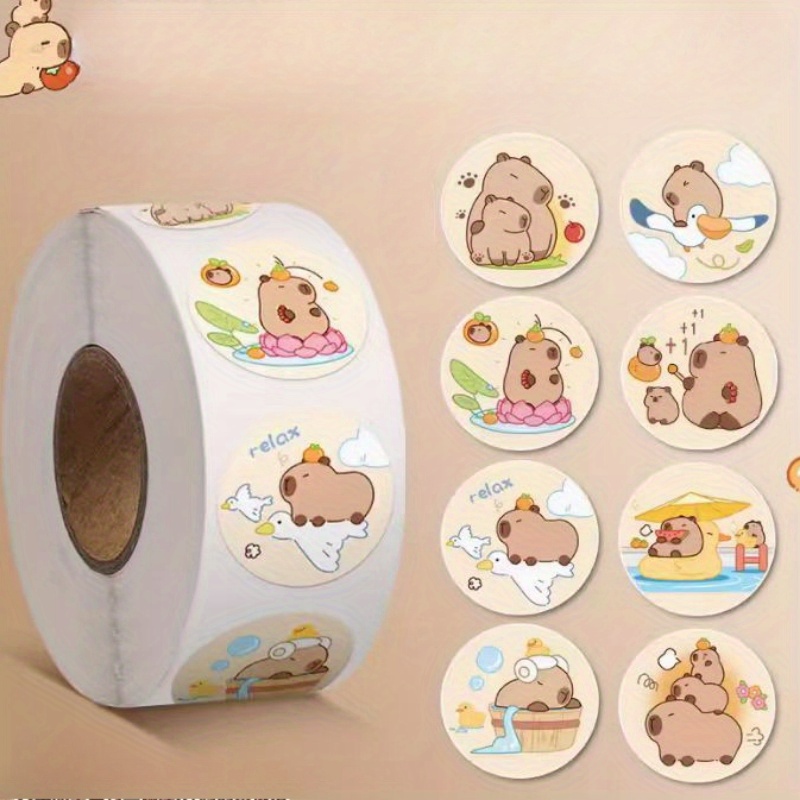 500 Stickers With 8 Patterns Suitable For Scrapbooking, Laptops, Notebooks, Diy Crafts Reward Holiday Gift Sealing Stickers